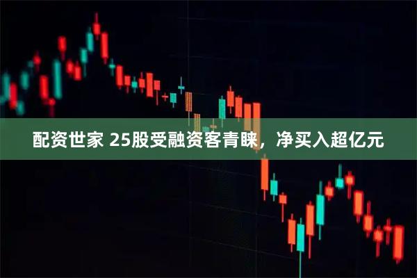 配资世家 25股受融资客青睐，净买入超亿元